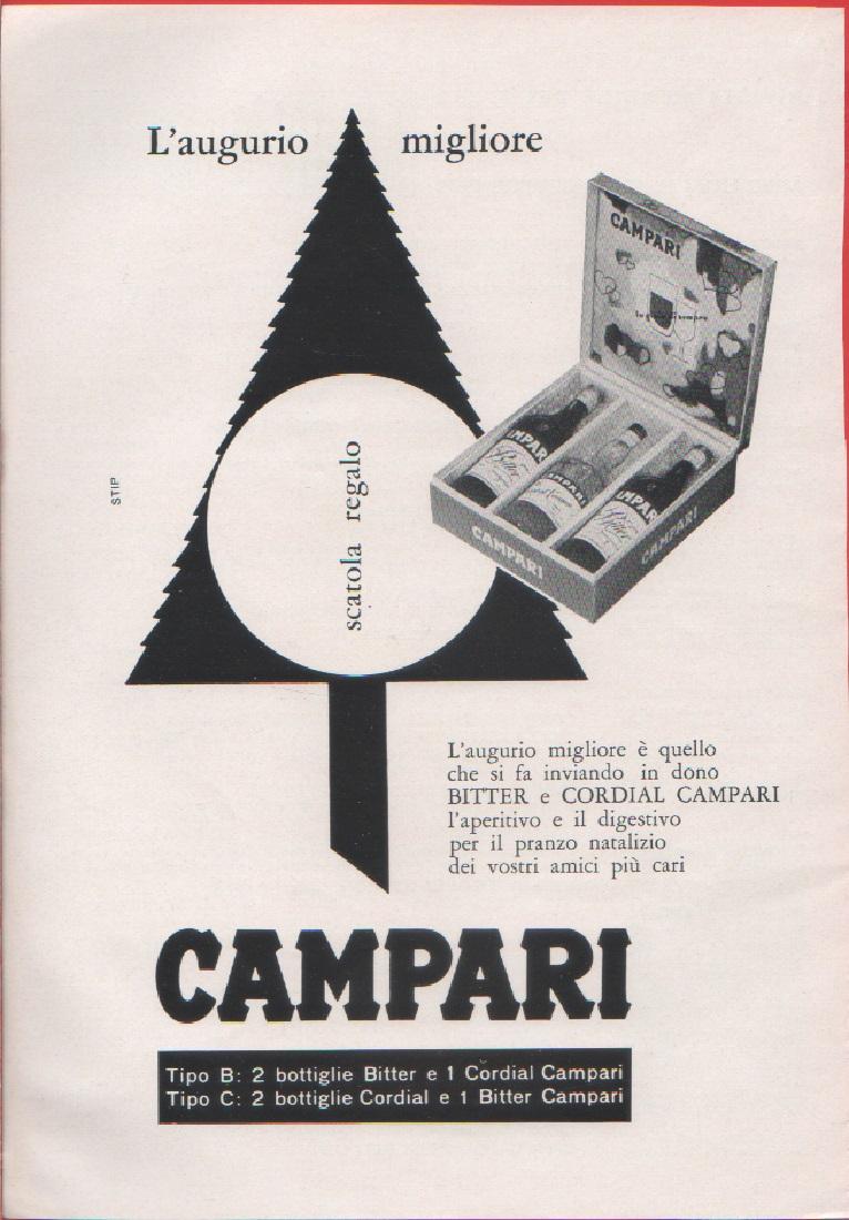 L'augurio migliore. Campari. Pubblicita 1959