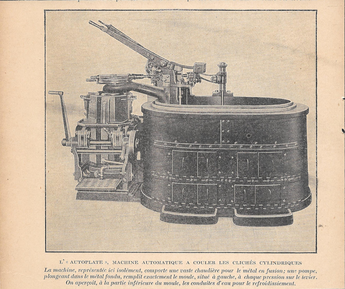 L'Autoplate, machine automatique a coleur les clichés cilindriques - Immagine …