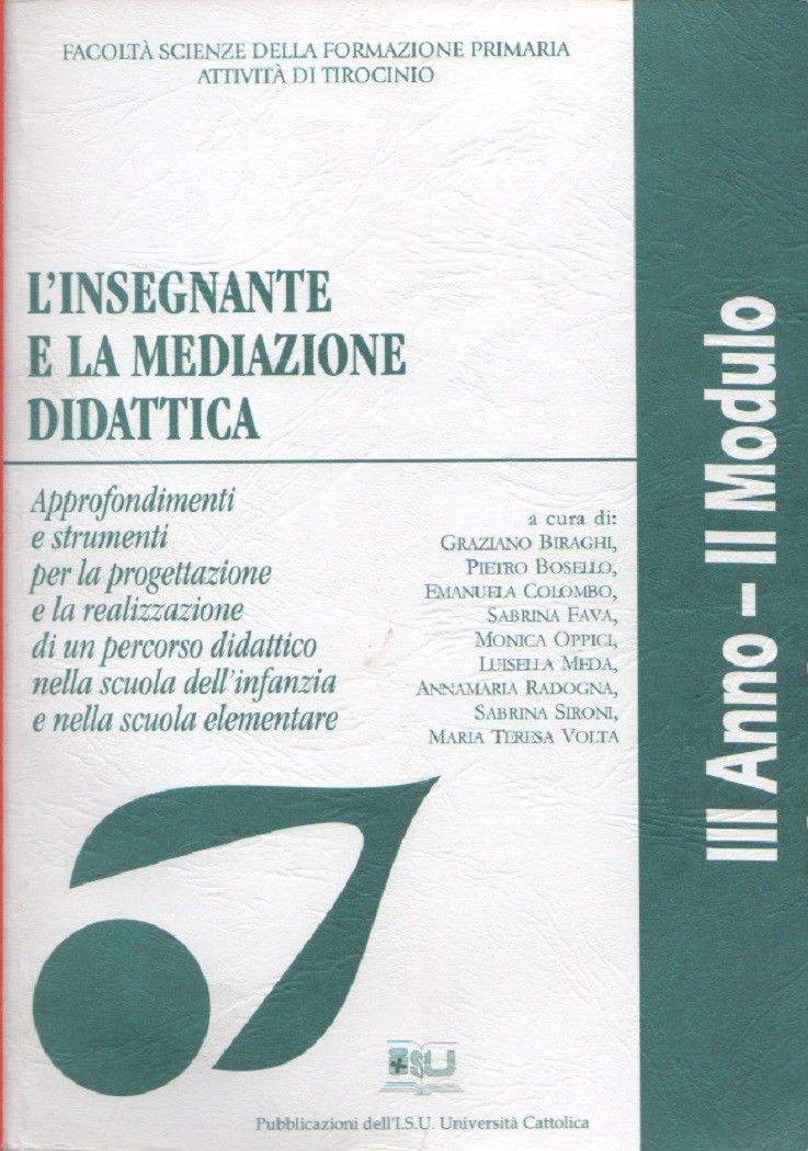 L'insegnate e la mediazione didattica - I.S.U. Università Cattolica -