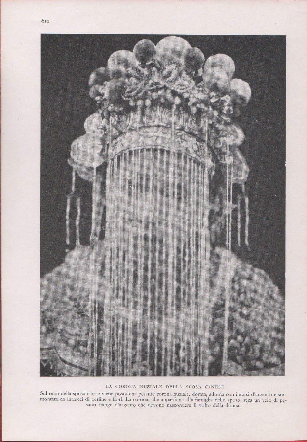 La corona nuziale della sposa cinese. Immagine 1937