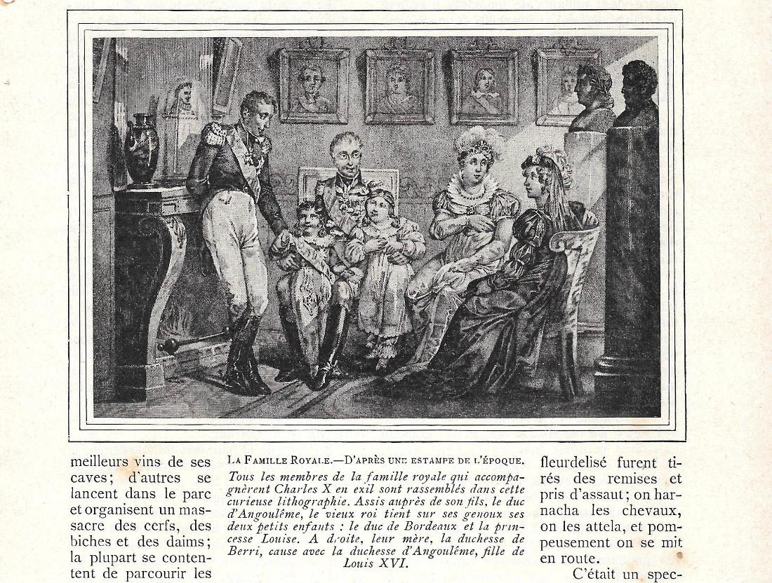 La famille royale de Charles X, d'apres une etampe de …