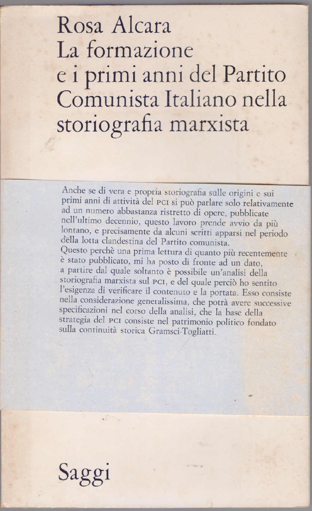La formazione e i primi anni del Partito Comunista Italiano …