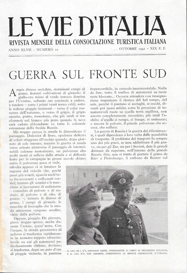 La guerra sul fronte sud - estratto 1941