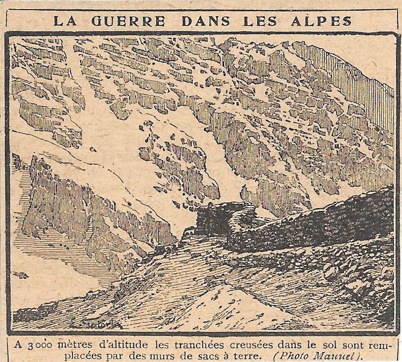 La guerres dan les Alpes. Stampa 1919