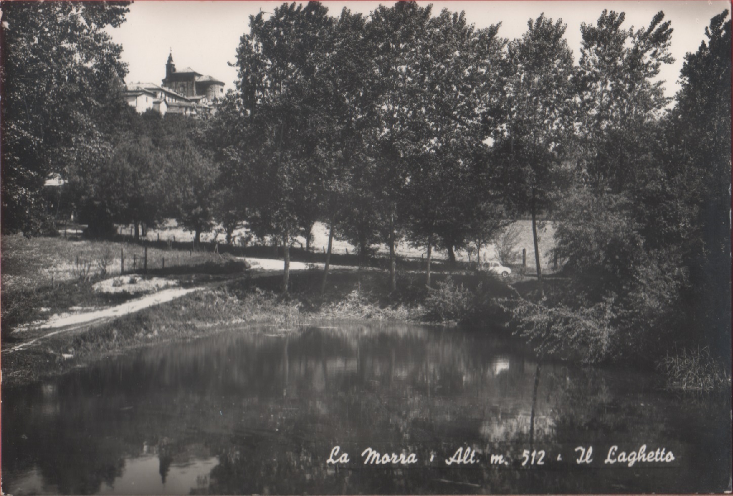 La Morra (CN). Il laghetto. Non viaggiata