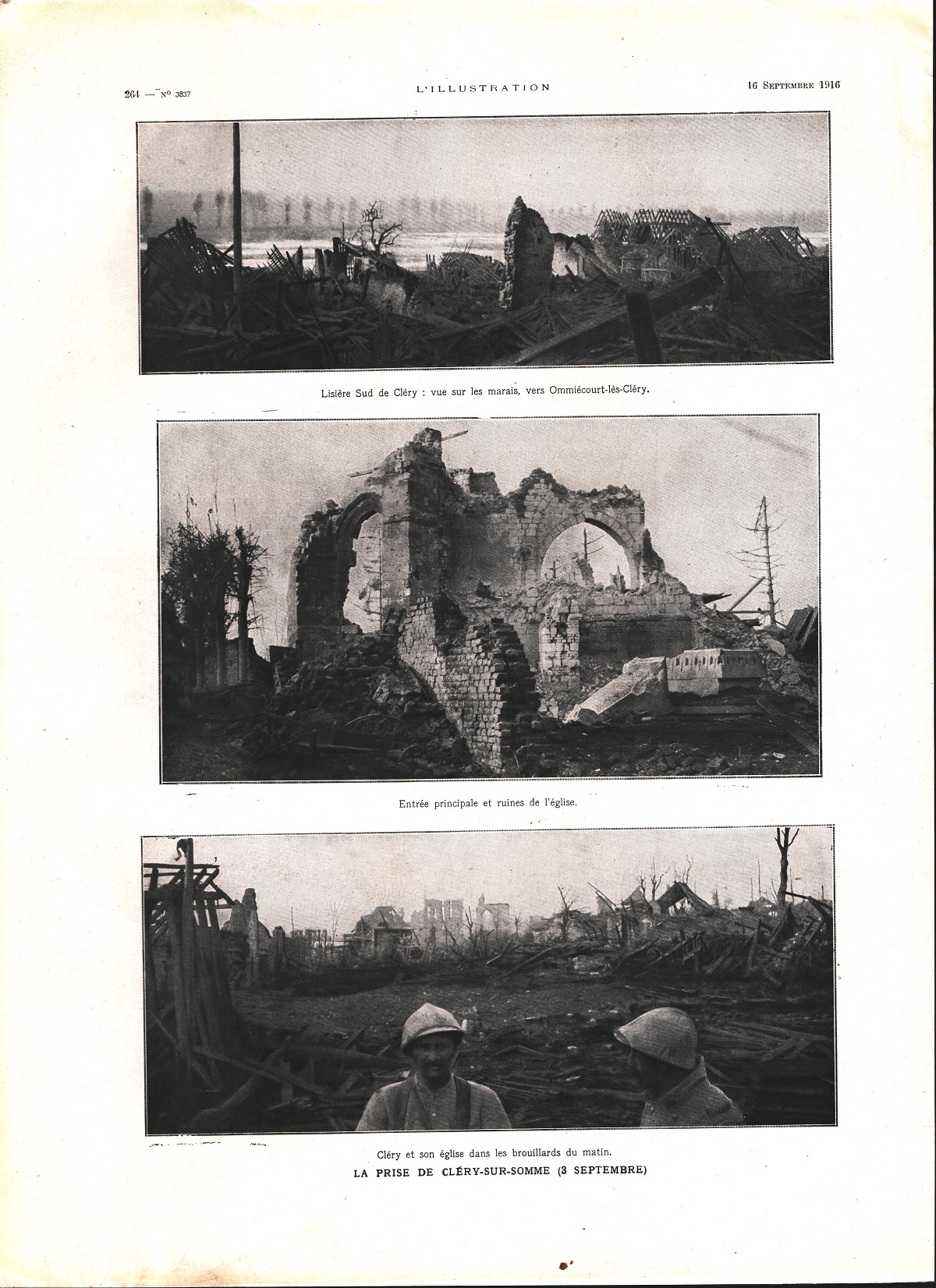 La prise de Clery sur Somme (WWI). Immagine 1916