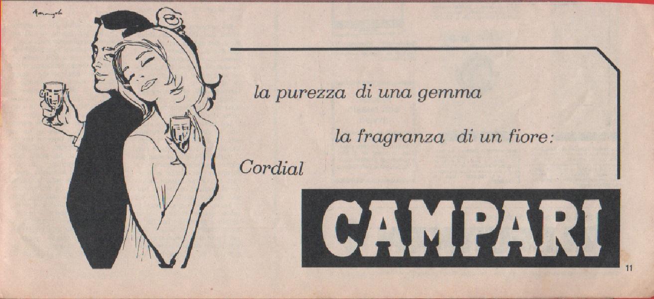 La purezza di una gemma.... Cordial Campari. Pubblicità 1965