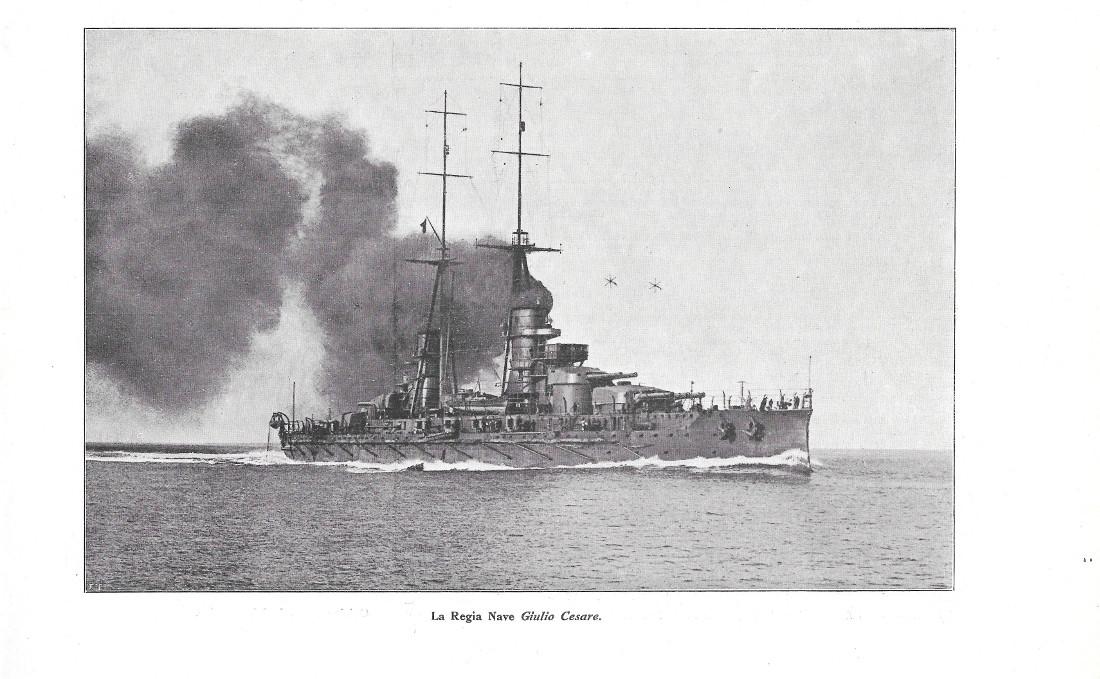 La Regia Nave Giulio Cesare. Stampa 1916