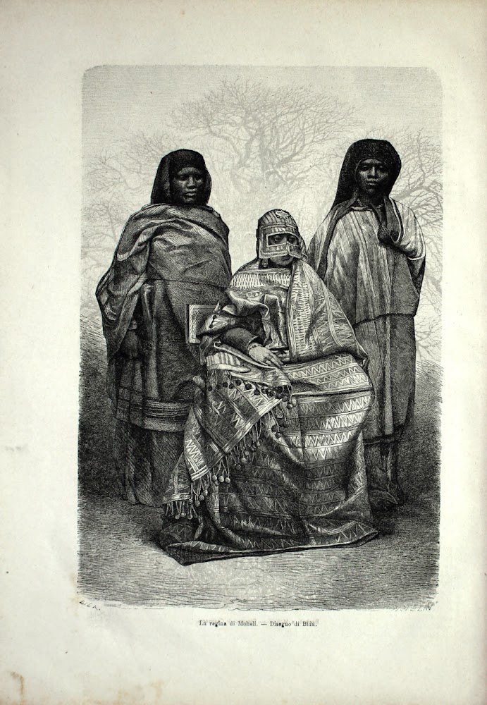 La regina di Moheli (Comore). Stampa 1864