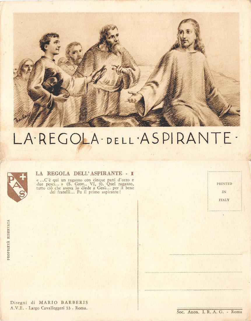 La regola dell'aspirante. Non viaggiata, originale