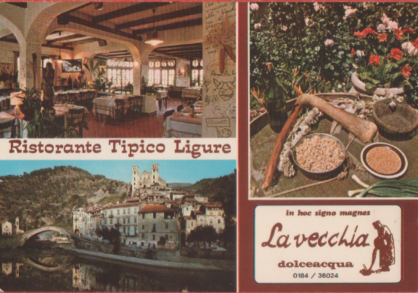 La vecchia, ristorante tipico ligure. Dolceacqua (IM). Non viaggiata
