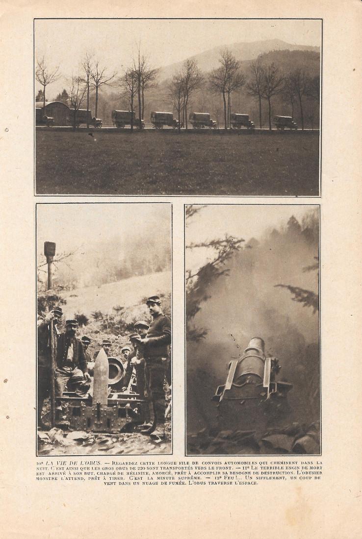 La vie del'obus / La fin de l'obus. Stampa 1915, …