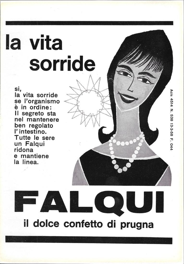 La vita sorride. Falqui, il dolce confetto di prugna. Advertising …