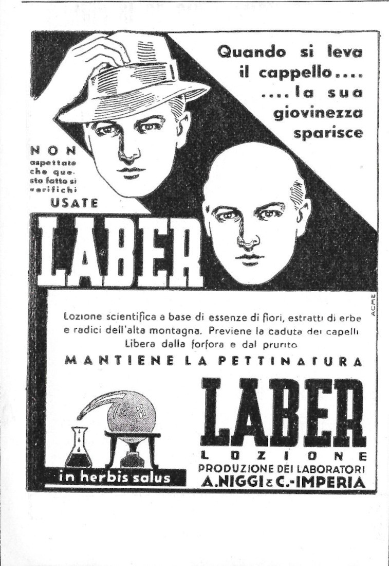 Laber previene la caduta dei capelli. A. Niggi Imperia- Advertising …