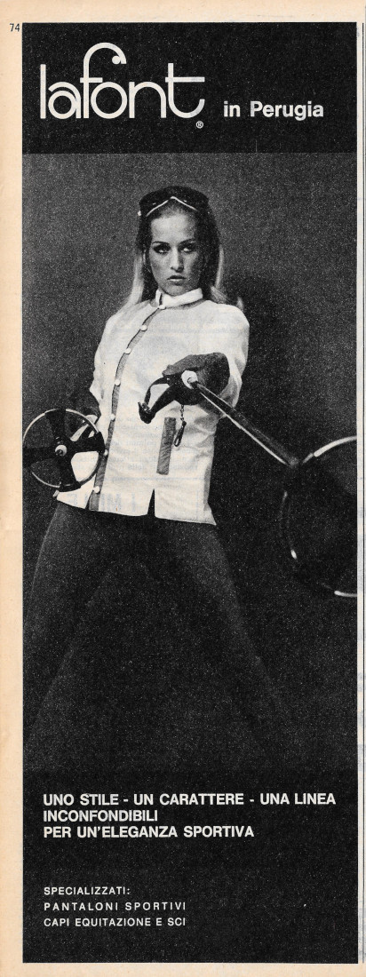 Lafont abbigliamento sportivo - Advertising 1968