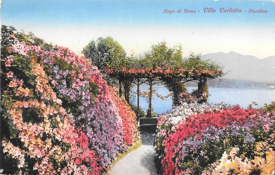 Lago di Como. Villa Carlotta. Giardino. Non viaggiata, originale