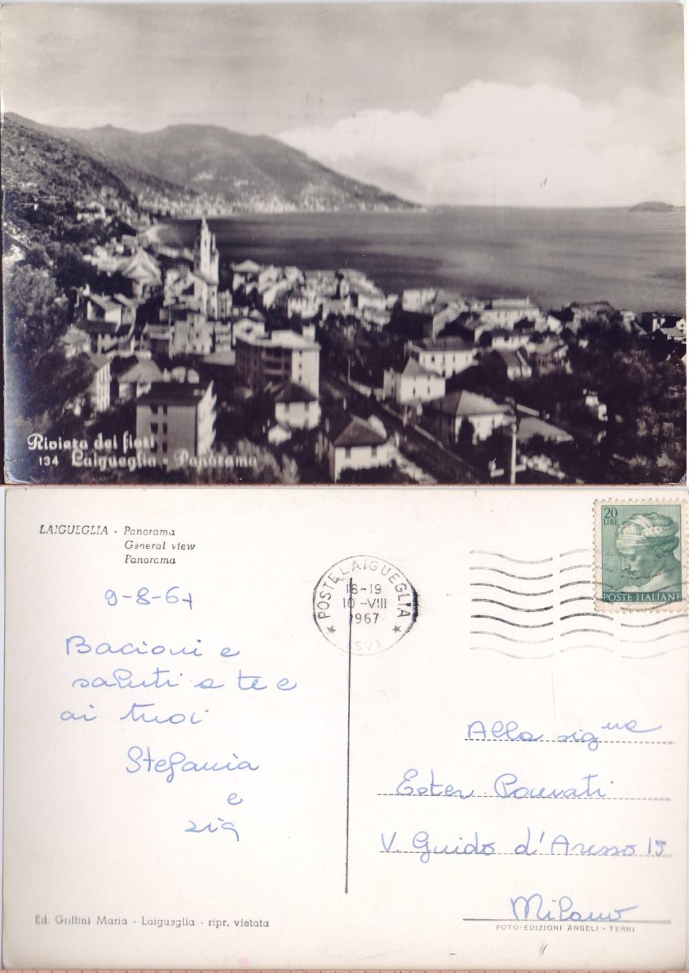 Laigueglia. Panorama. Viaggiata 1967