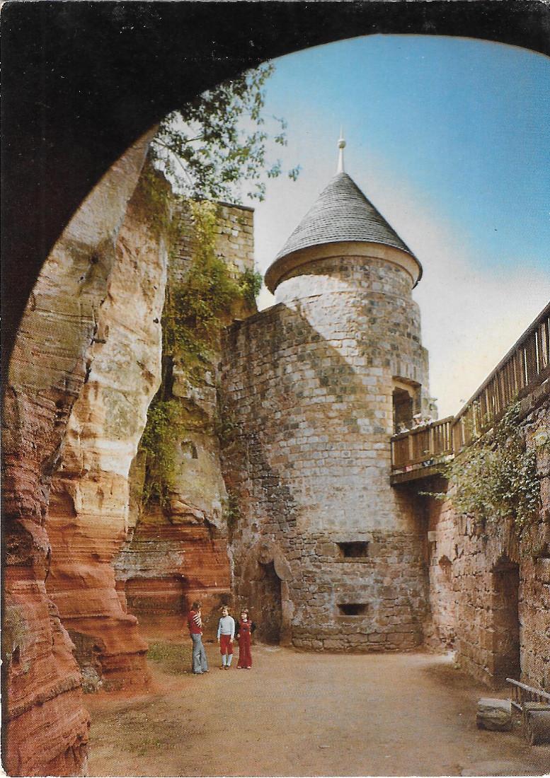 Landstuhl Pfalz. Burg Sickingen. Non viaggiata