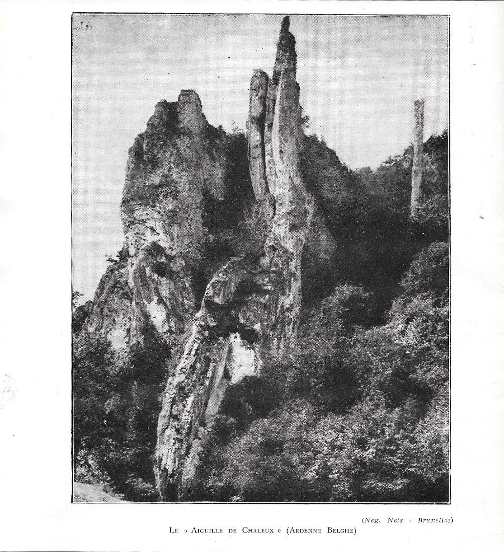 Le Aiguille de Chaleux (Ardenne). Stampa 1930