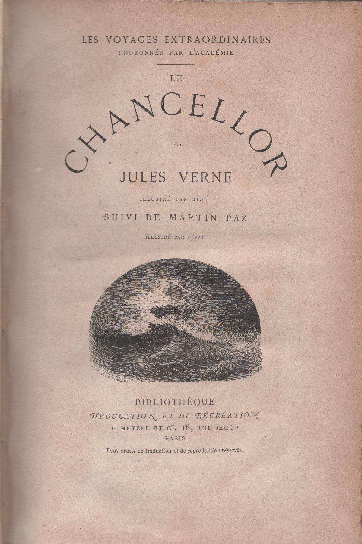 Le Chancellor par Julies Verne suivi de Martin Paz