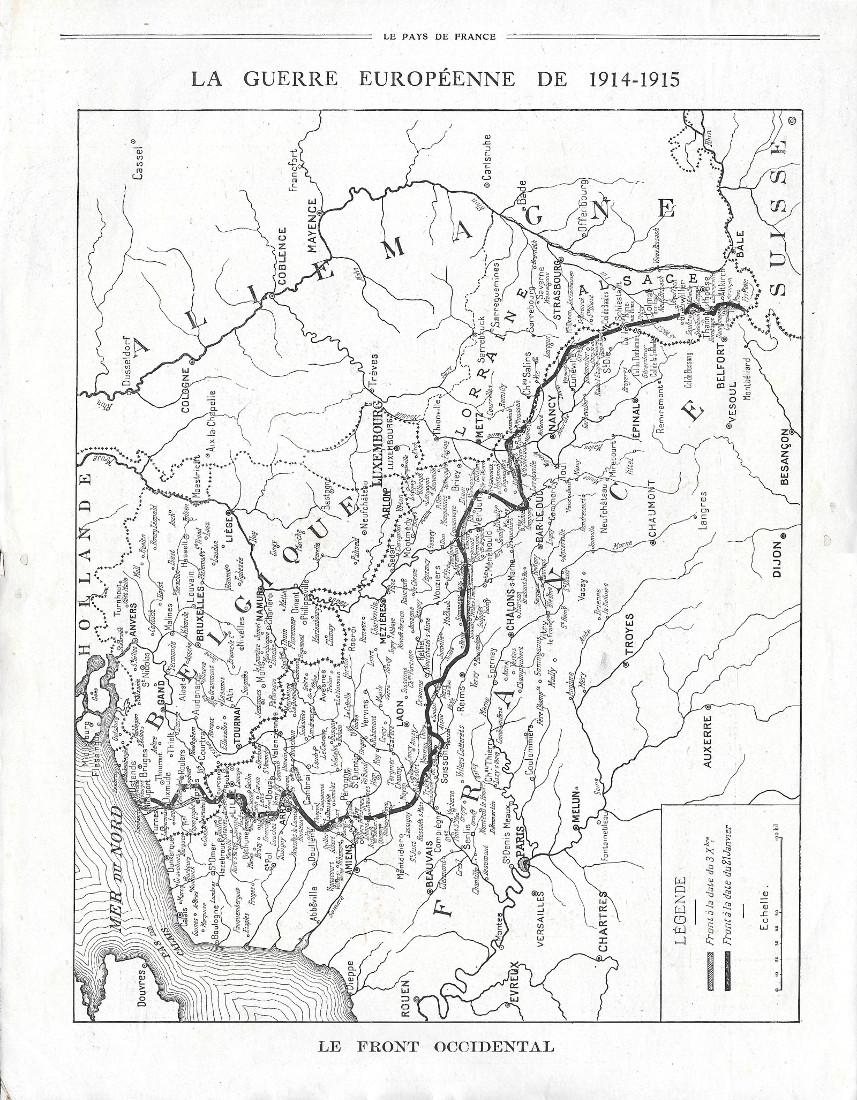 Le Front Occidental. 3-12-1914/21-2-1914 / Général Dubail. Stampa 1915
