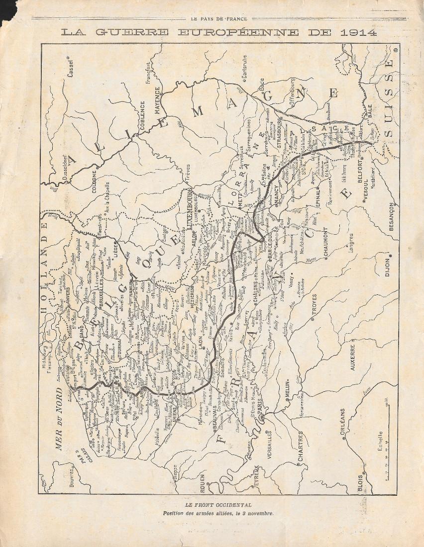 Le Front Occidental le 3 novembre 1914 / A Lille. …