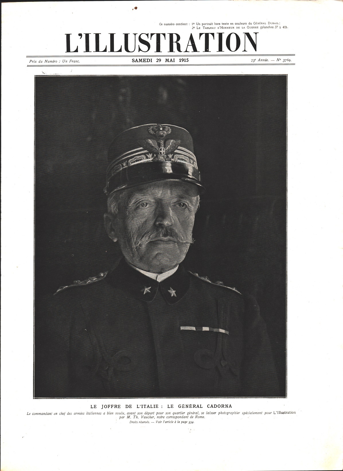 Le Joffre de l'Italie: le general Cadorna (WWI). Immagine 1915