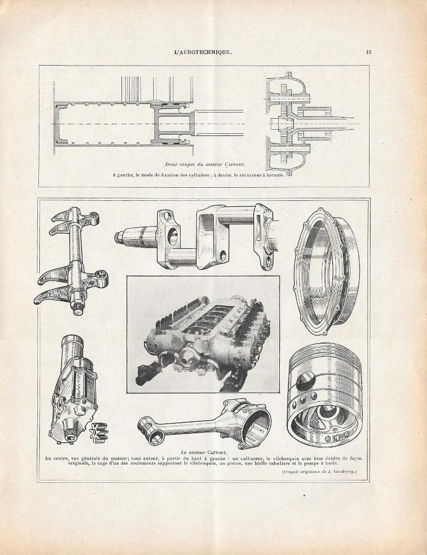 Le moteur Caffort. Stampa 1927