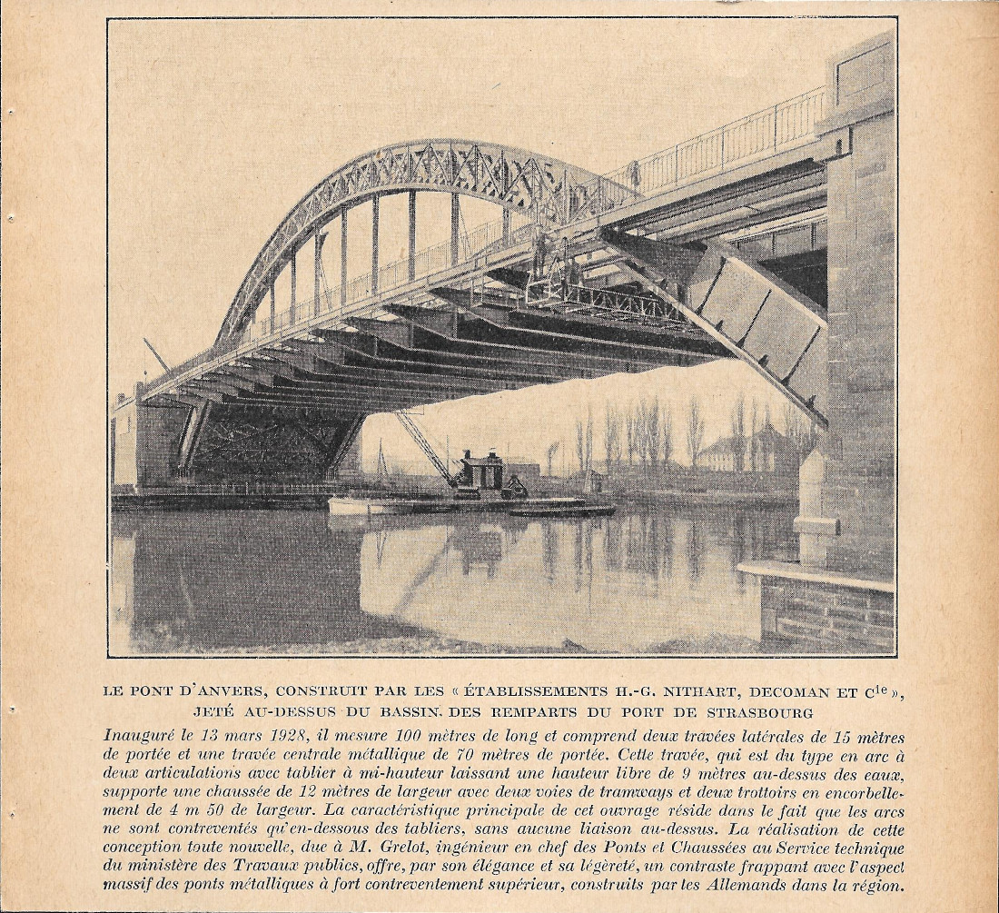 Le Pont d'Anvers a Strasbourg - Immagine 1928