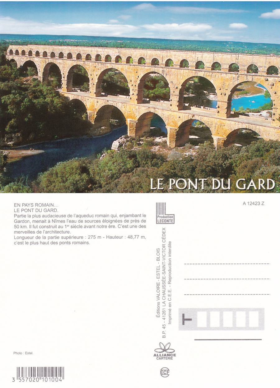 Le Pont du Gard. Non viaggiata
