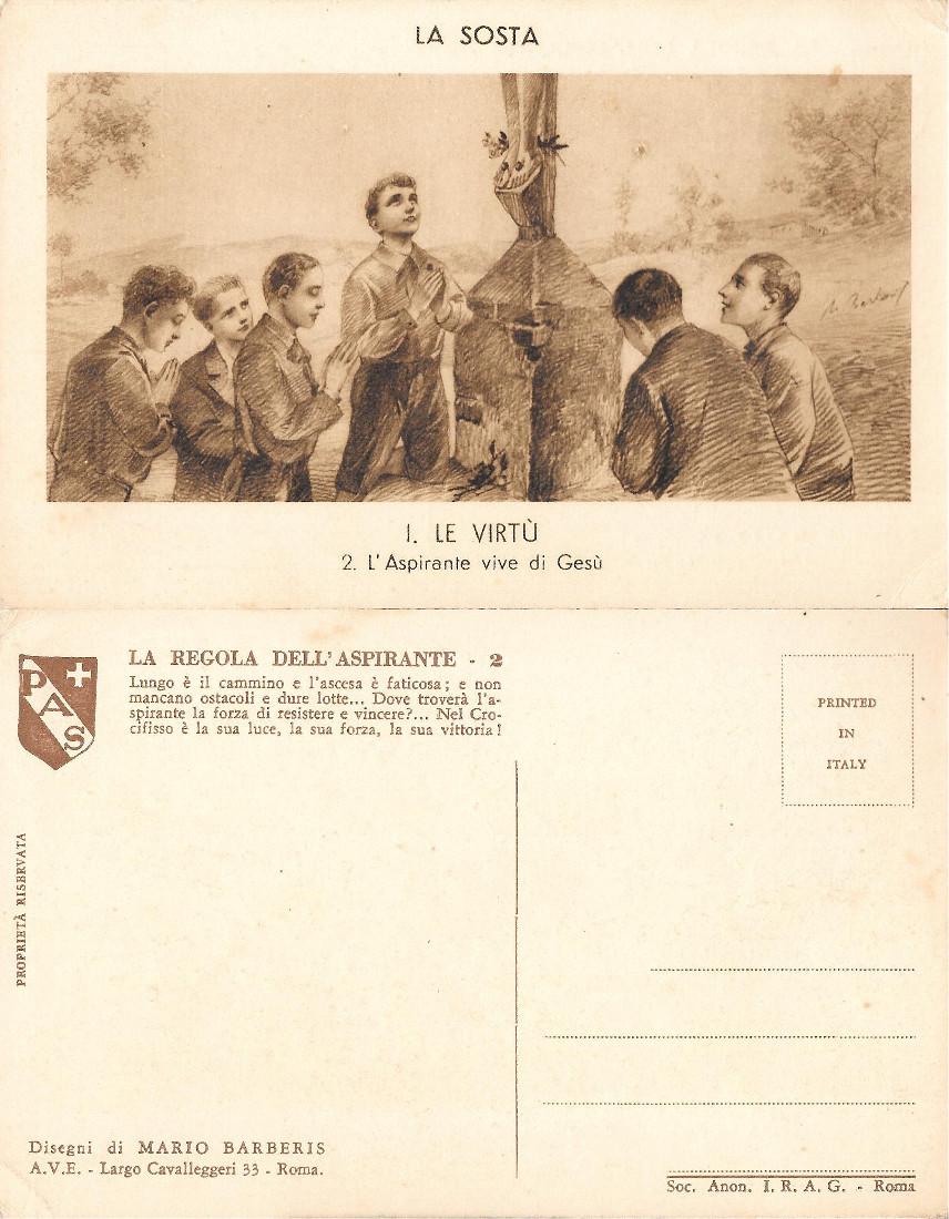 Le virtù. 2. L'aspirante vive di Gesù. Non viaggiata, originale