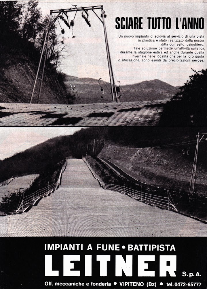 Leitner sciare tutto l'anno. Sciovia su pista in plastica. Advertising …