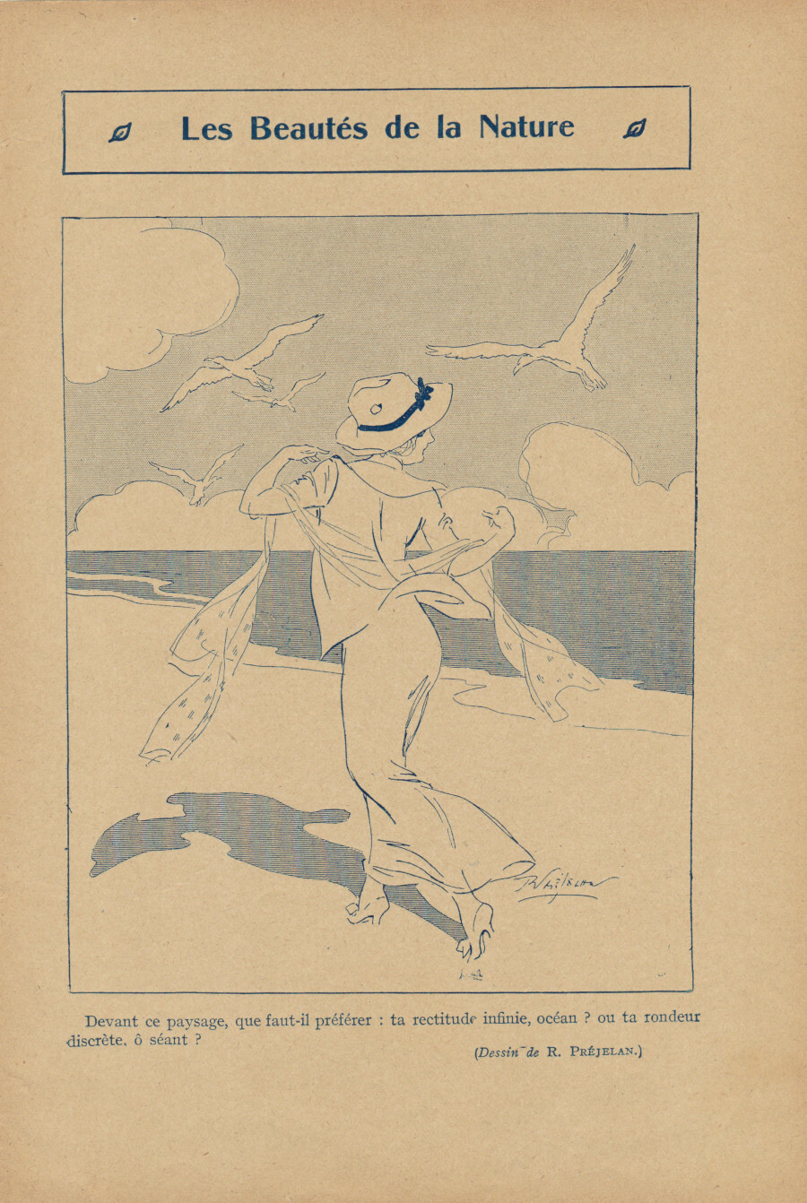 Les beautes de la nature. (ill. Prejelan). Stampa 1913
