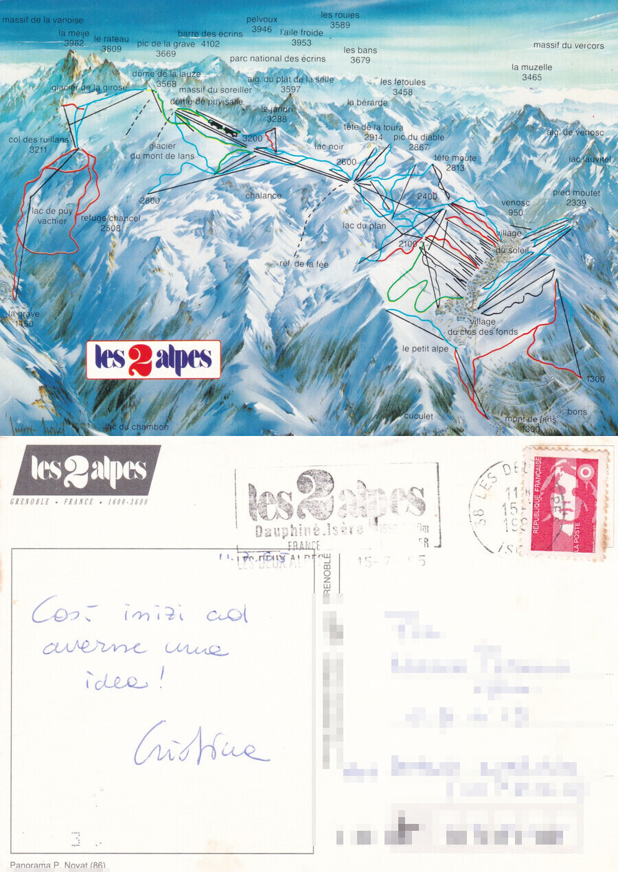 Les Deux Alpes (Grenoble) - Viaggiata 1995