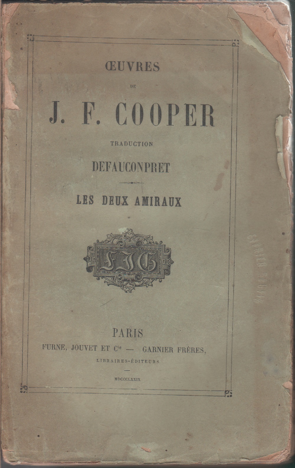 Les deux amiraux - James Fenimore Cooper