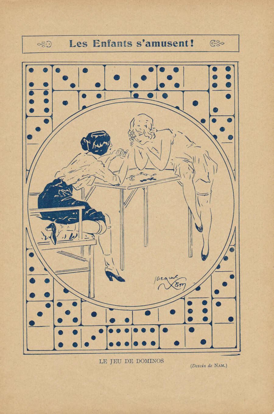Les enfats d'amusent! Le jeu de dominos. (ill. Nam). Stampa …