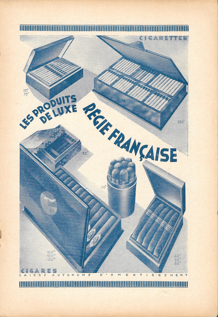 Les produis de luxe Régie Française - Advertising 1931