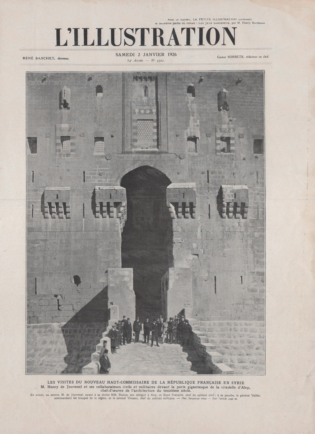 Les visites deu nouveau haut-commissaire francaise en Syrie. Immagine 1926