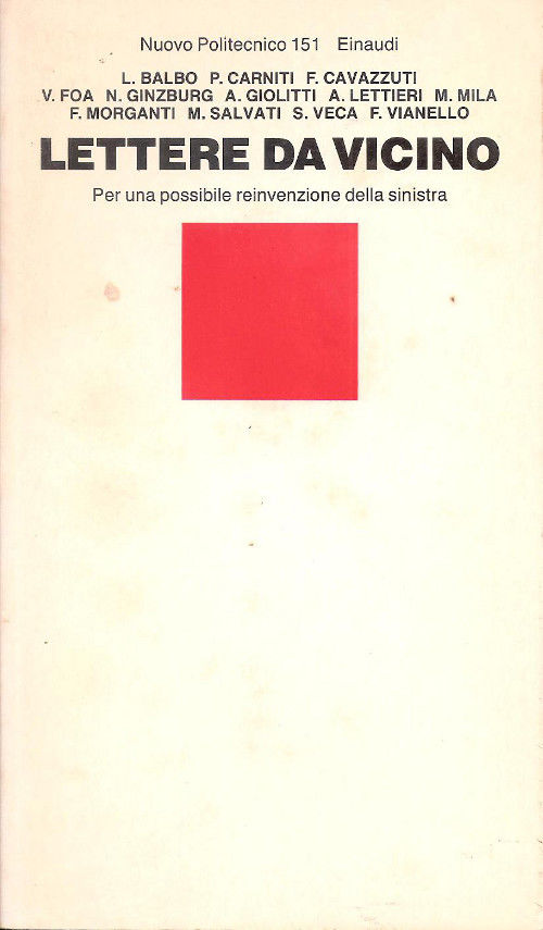 Lettere da vicino. Per una possibile reinvenzione della sinistra - …