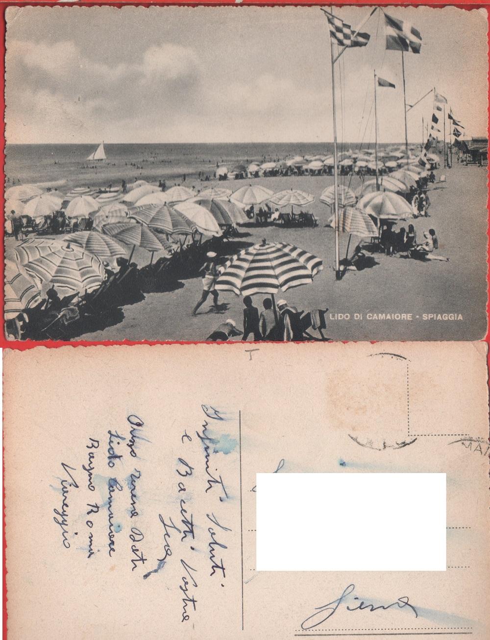 Lido di Camaiore. Spiaggia. Viaggiata