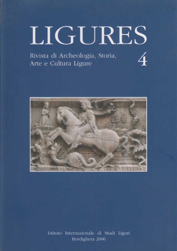 Ligures. Rivista di Archeologia, Storia, Arte e Cultura Ligure. n. …