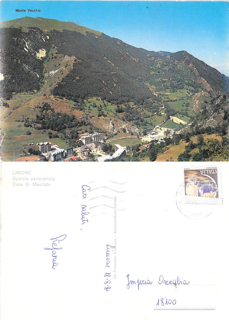 Limone (CN). Scorcio Panoramico. Zona S. Maurizio. Viaggiata 1981