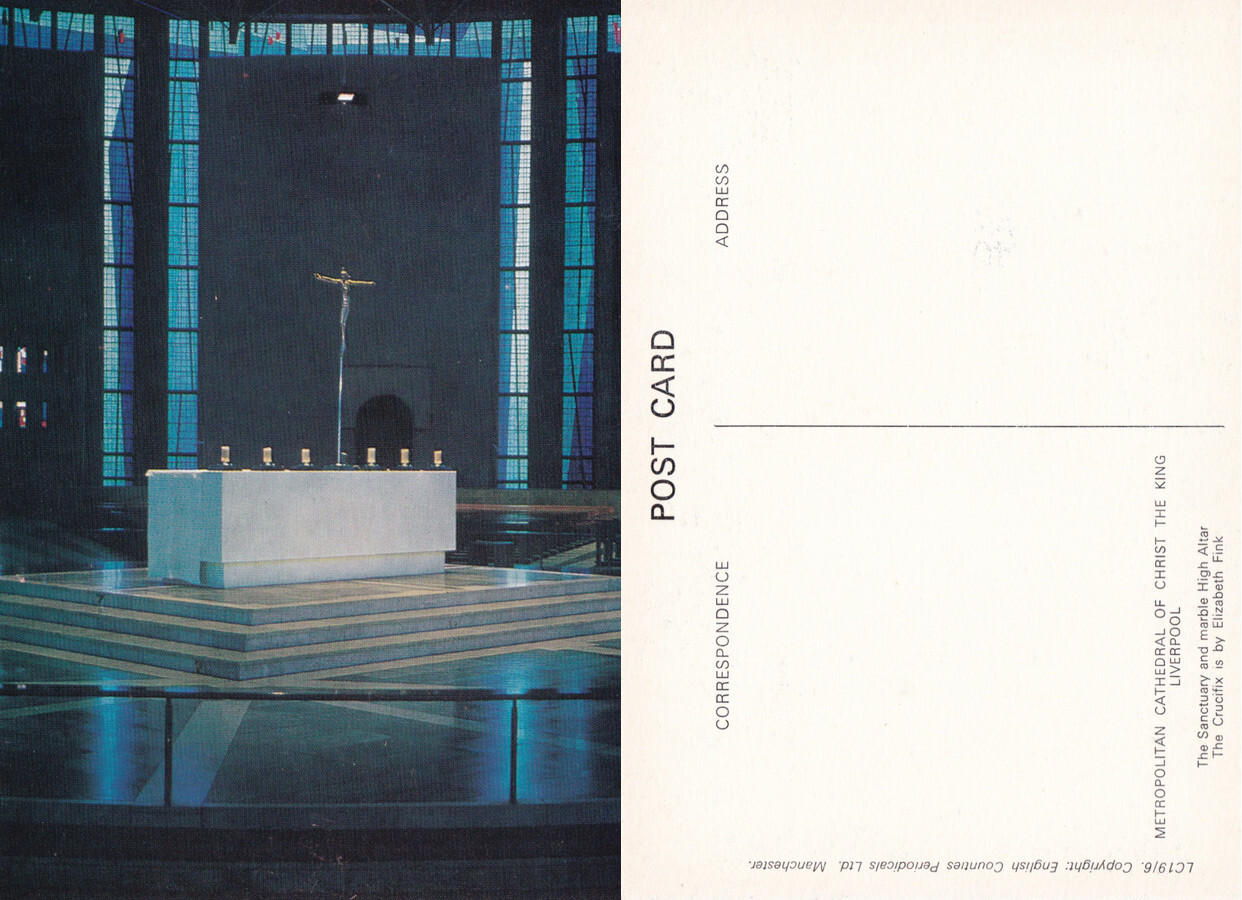 Liverpool. Metropolitan Cathedral of Christ the King. The Sanctuary and …