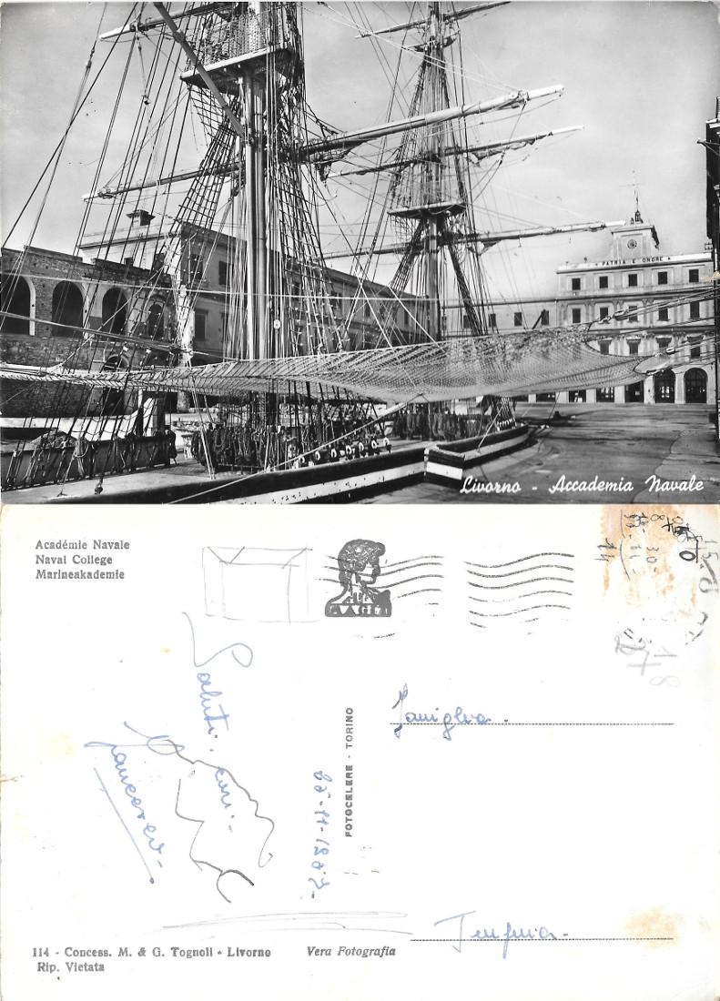 Livorno. Accademia Navale. Viaggiata 1967