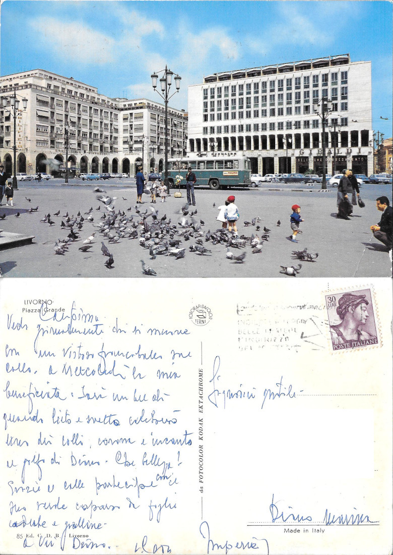 Livorno. Piazza Grande. Viaggiata