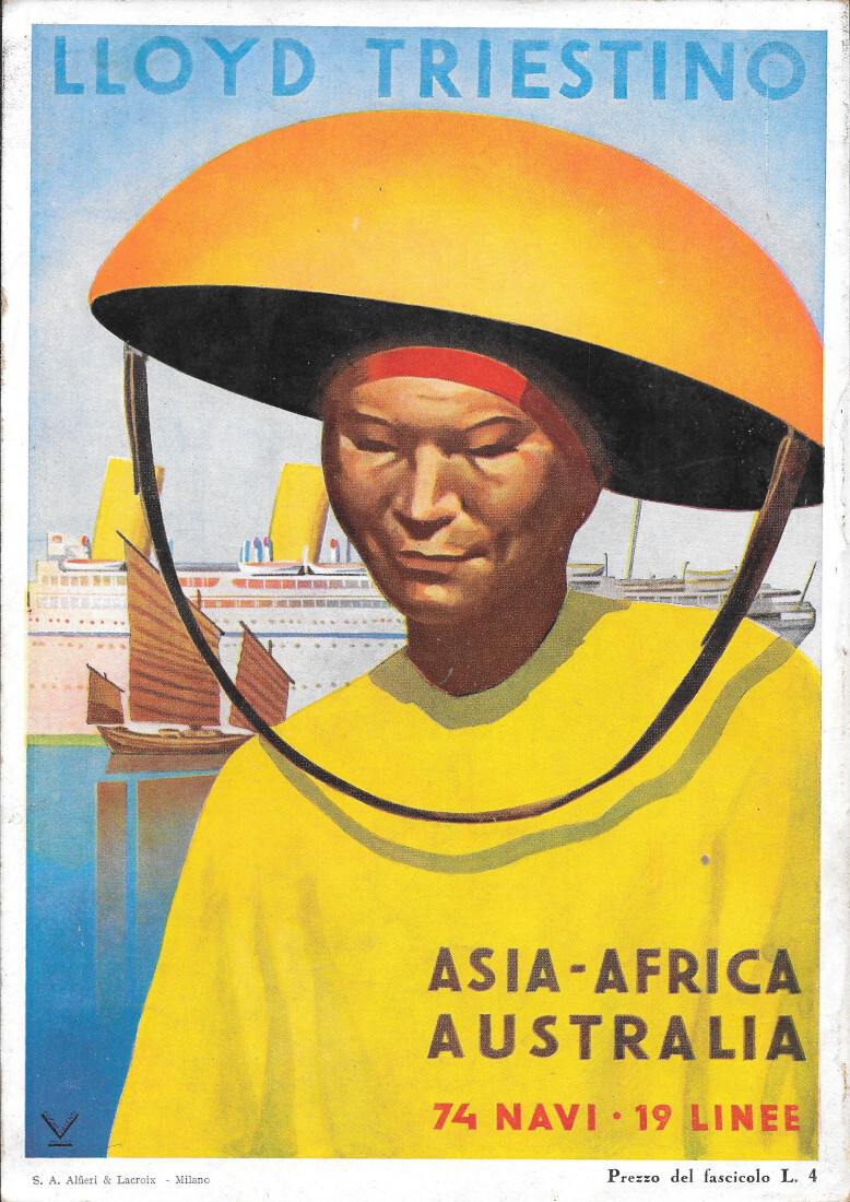 Lloyd Triestino. Asia, Africa, Australia - Advertising 1937