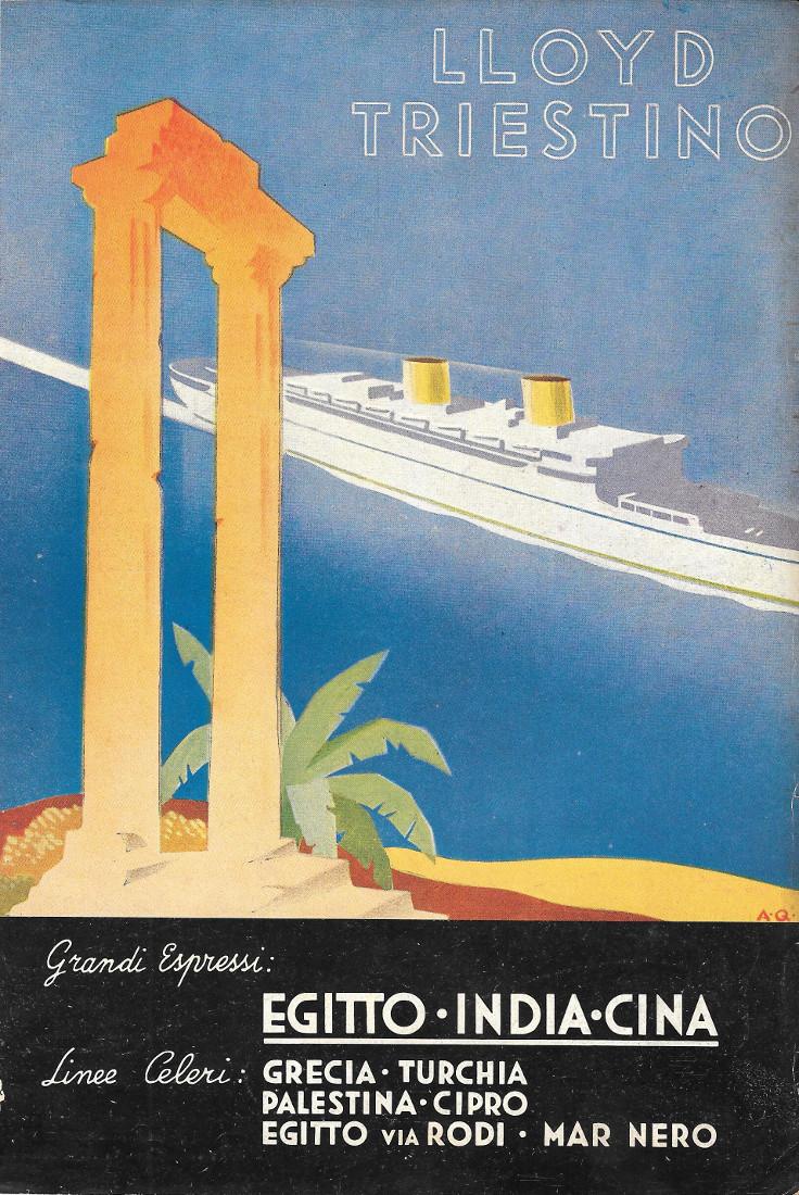 Lloyd Triestino / Olio Dante. Advertising 1936