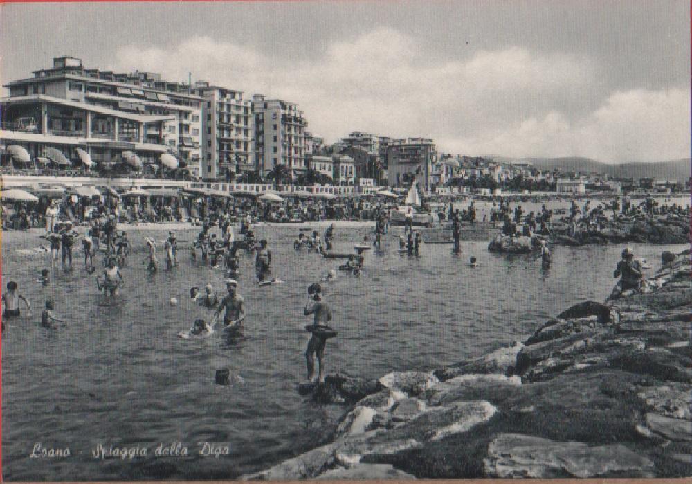 Loano spiaggia dalla Diga. Non viaggiata