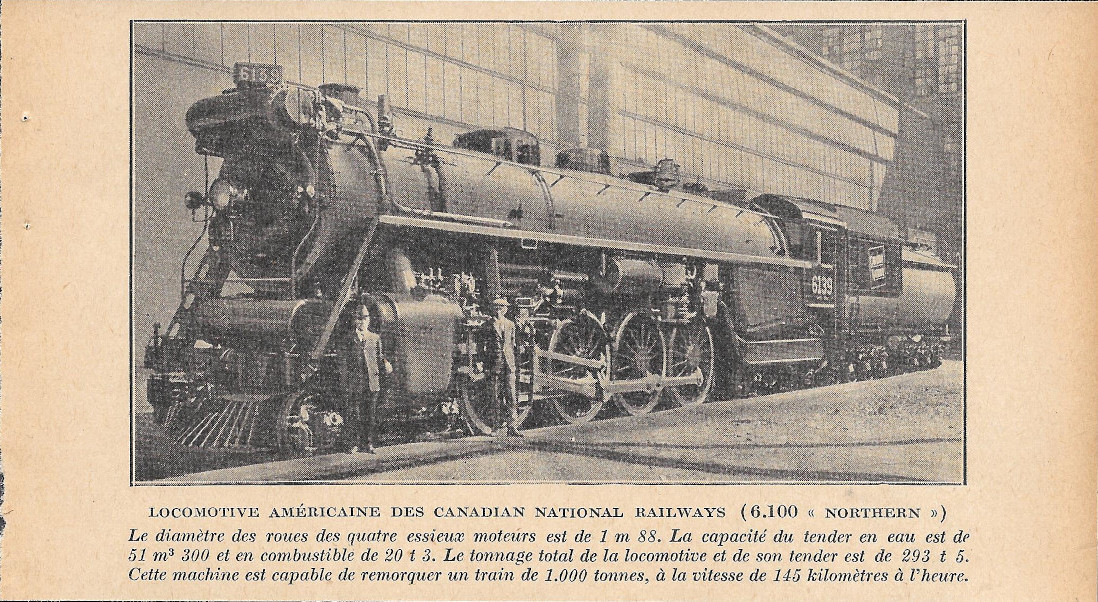 Locomotive Américaine des Canadian National Railways 6.100 Northern - Immagine …