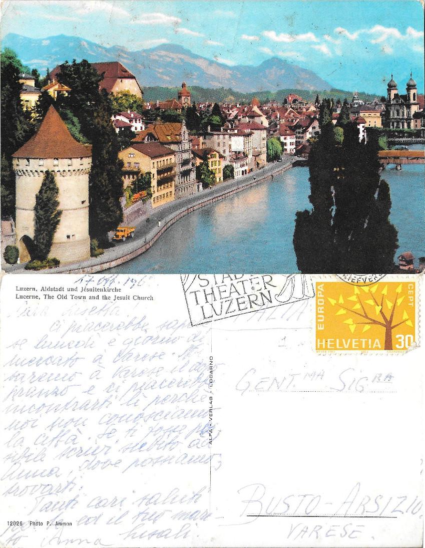 Luzern. Aldstadt und Jesuitenkirche. Viaggiata 196?